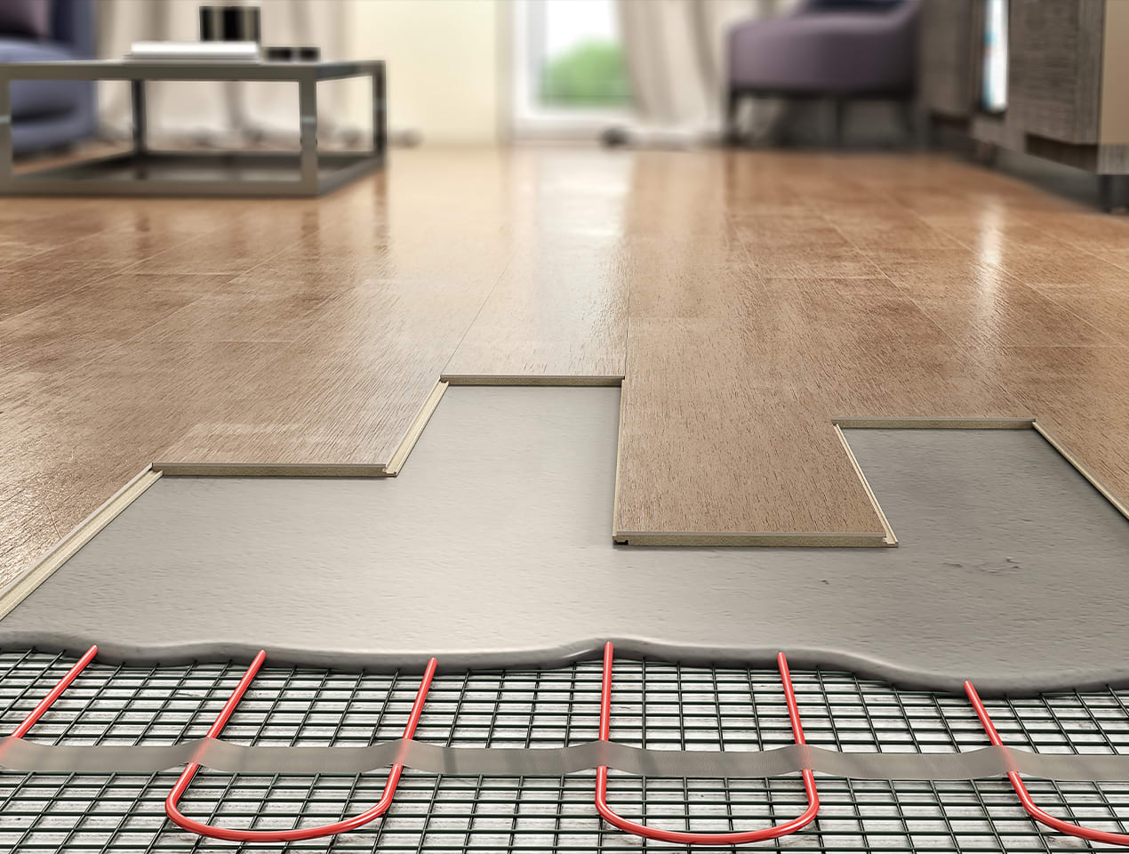 Can you install underfloor heating under floorboards Havwoods